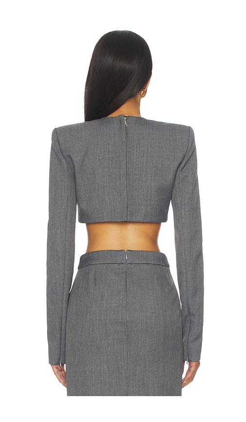  Laquan Smith Oberteil In Grey. Größe M. Also In Xs. 