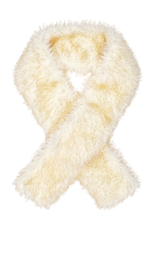 Lamarque Haris Faux Fur Scarf In White