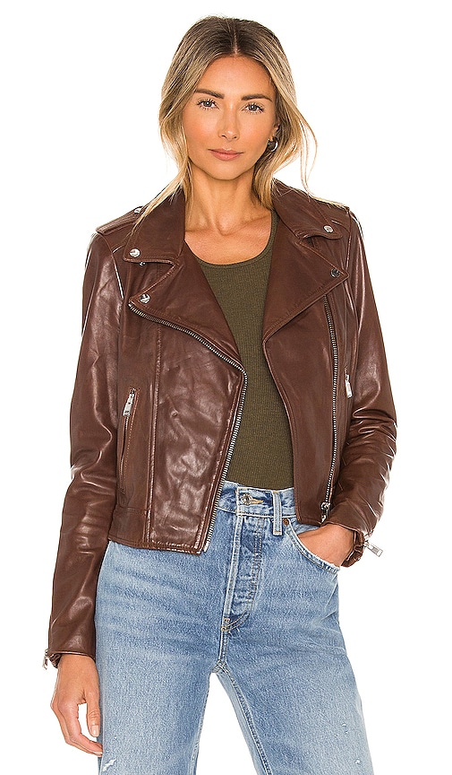 lamarque pink leather jacket