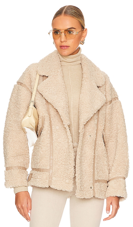 BADU  Oversized Faux Shearling Jacket – LAMARQUE