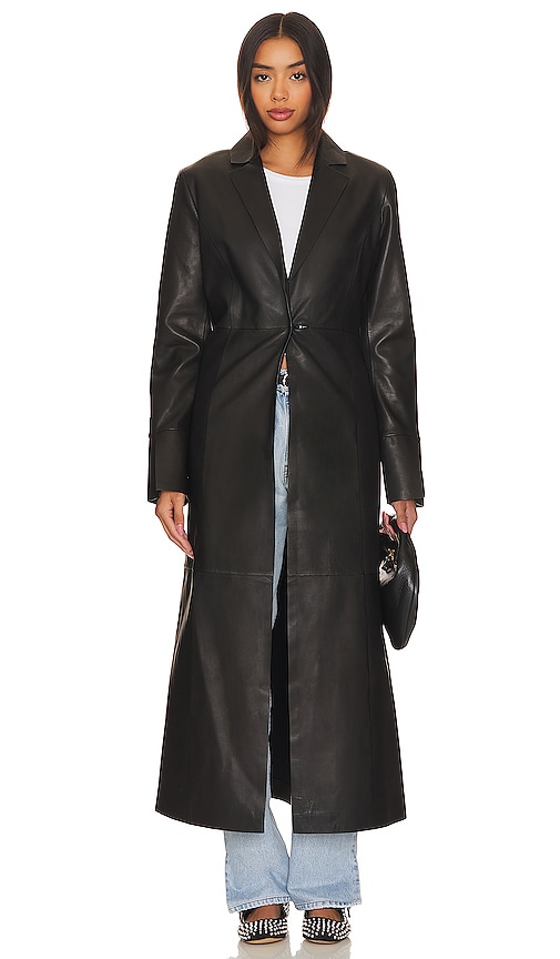 Shop Lamarque Evanna Coat In Black