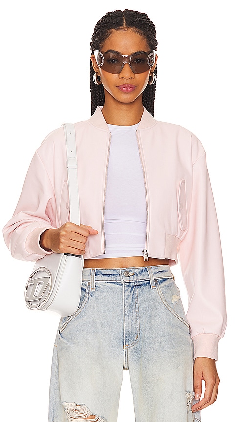 Shop Lamarque Evelin Jacket In Pink Puff