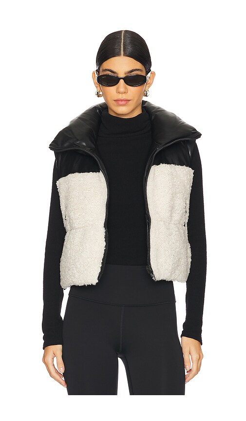 <DEPRECATED> LAMARQUE Melicia Vest in Black & Ecru