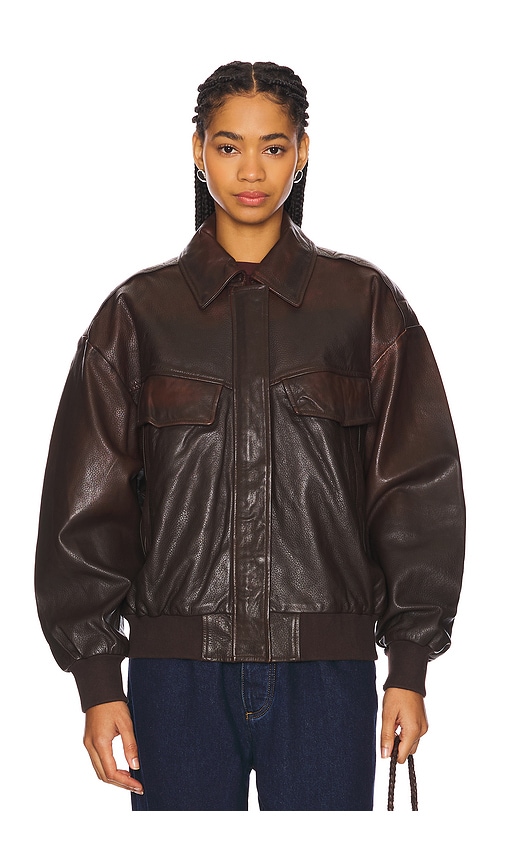 Lamarque Trevanna Jacket In Rub Off Brow