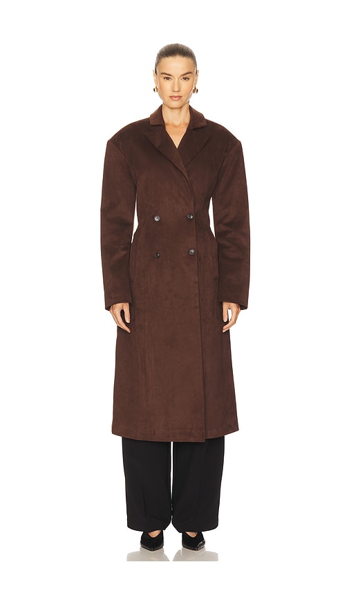 Lamarque Devikana Trench Coat In Brown