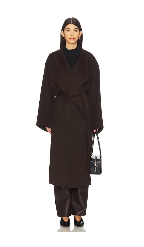 Lamarque Coreen Trench Coat In Burgundy