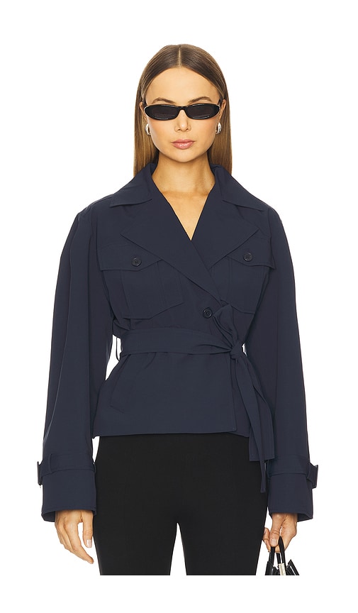 Lamarque X Revolve Quinn Trenchcoat In Blue