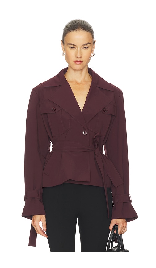 LAMARQUE Quinn Cropped Trench Coat