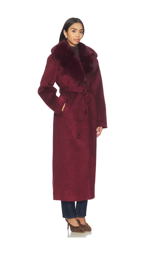 Lamarque X Revolve Tillie L Coat In Burgundy