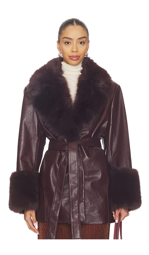 Lamarque Rosabella Faux Fur Blazer Coat