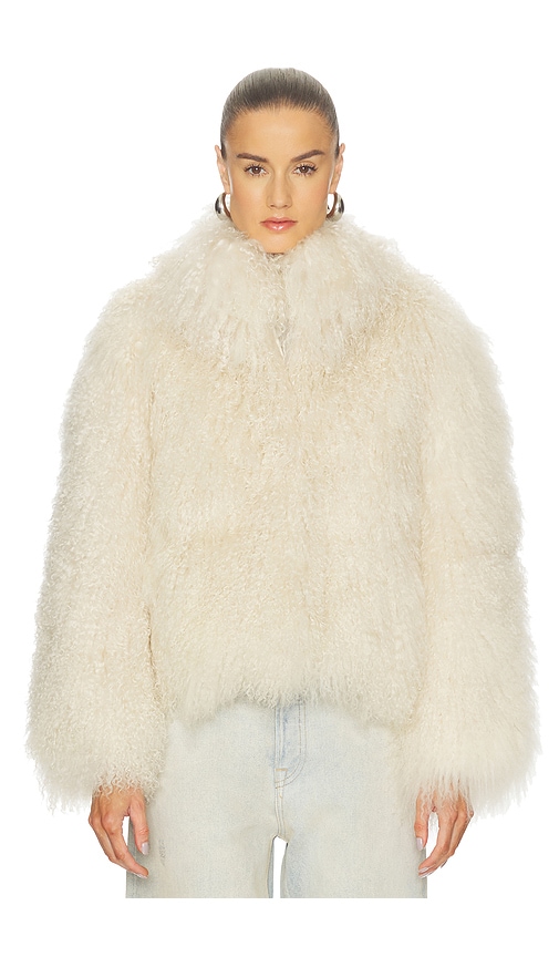 Lamarque Bianca Fur Jacket In White