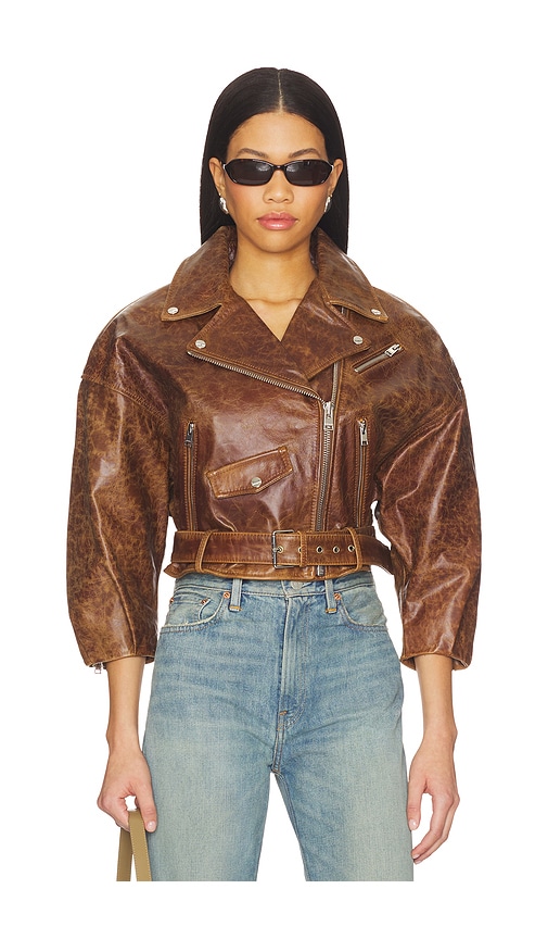 Lamarque Vinnie Jacket In Brown