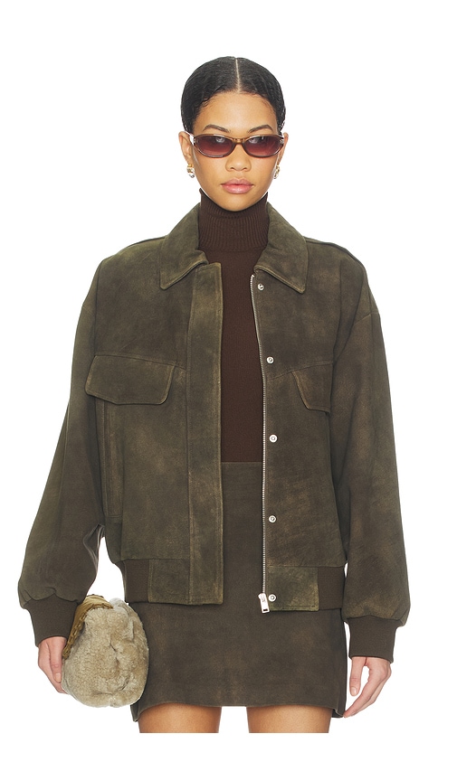 LAMARQUE BLOUSON TREVANNA SUEDE en Brown Taille XS Also en S M L 806 €
