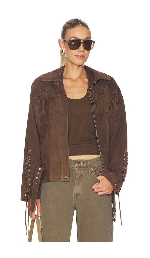 LAMARQUE BLOUSON KYEL SUEDE en Brown Taille XS Also en S M L XL 560 €