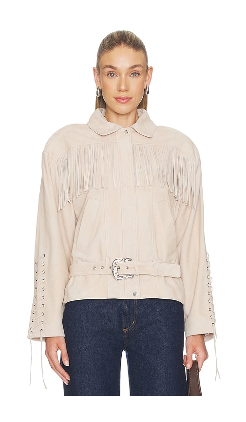 LAMARQUE BLOUSON KYEL SUEDE en Cream Taille M Also en S XS L XL 560 €