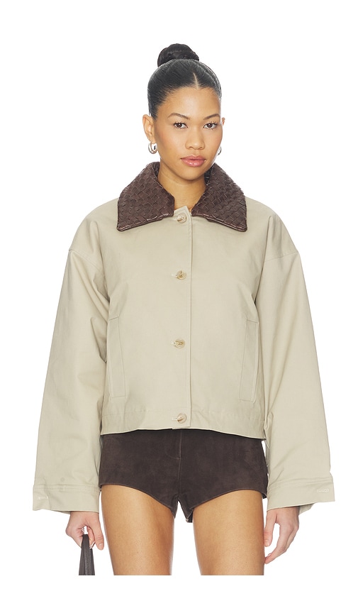 LAMARQUE Loren Jacket in Beige. - size L (also in M, S, XS)