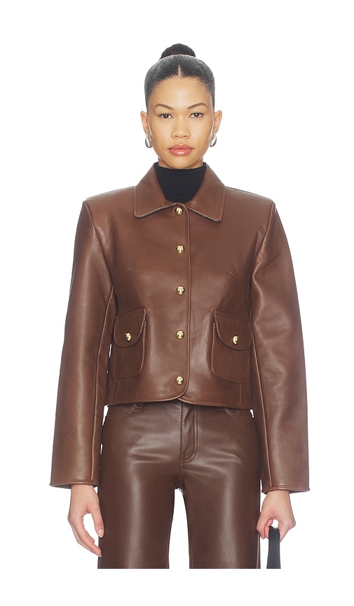 Francesca Jacket by LAMARQUE in Mid Brown Leo