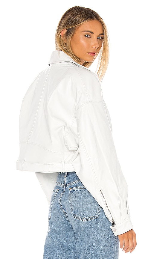  Lamarque Lederjacke Dylan In White. Größe S. Also In M. 