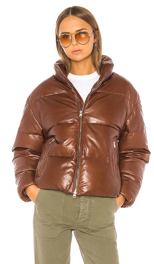 Lamarque Iris Leather Jacket - Brown - Leather Jackets