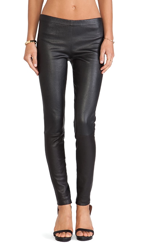 Winnie Seamed Leather Legging