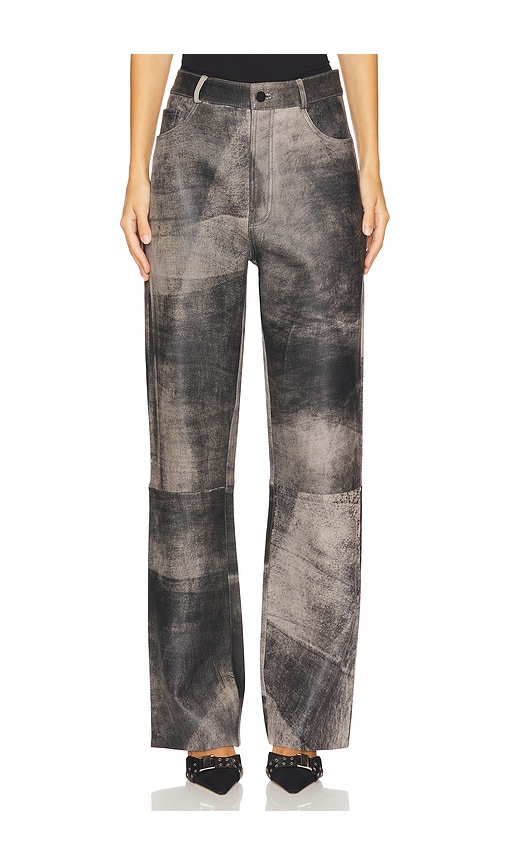 Shop Lamarque Shannon Pant In Charcoal