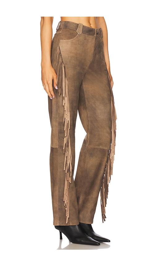Lamarque X Revolve Wendy Suede Pant In Brown