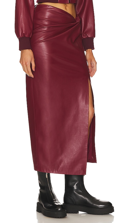 EILEEN 半身裙 – 西拉葡萄红