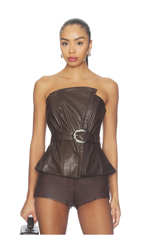 x REVOLVE Cala Top by LAMARQUE in Chocolate Brown