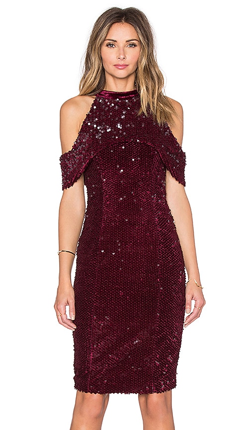 velvet and sequin dress