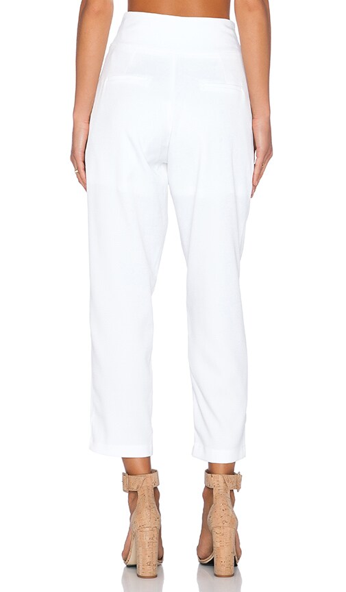 high waisted front tie pants