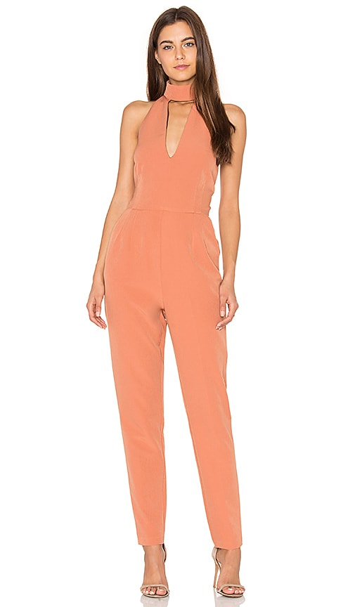 lavish alice orange jumpsuit