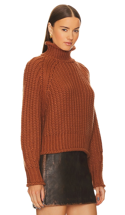 Shop Lblc The Label Jules Sweater In Rust