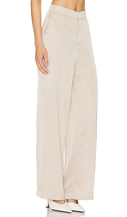 Shop Lblc The Label Gia Wide Leg Plant In Dove Grey