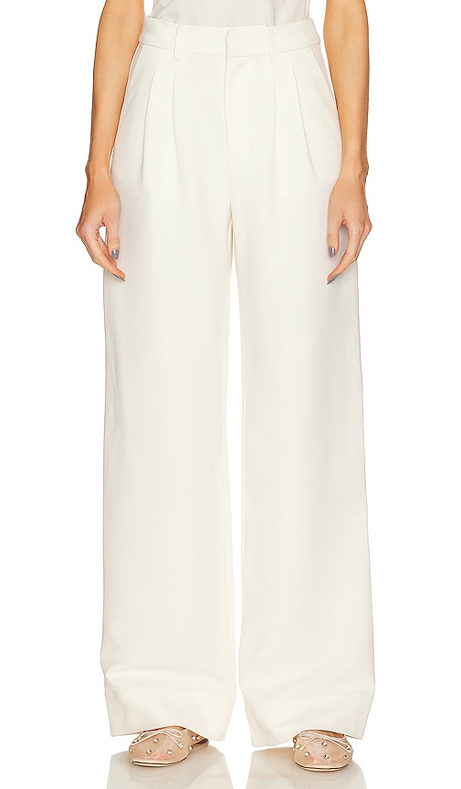 Lblc The Label Danny Trouser In Ivory