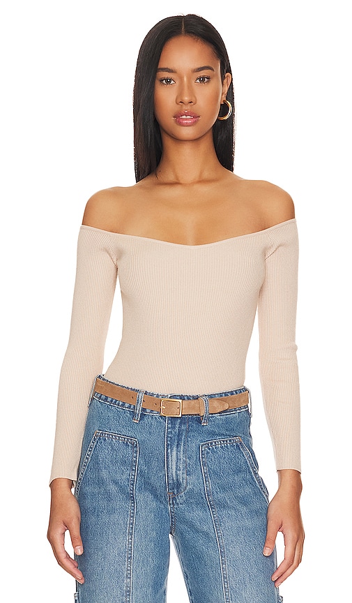 Lblc The Label Riley Bodysuit In Taupe