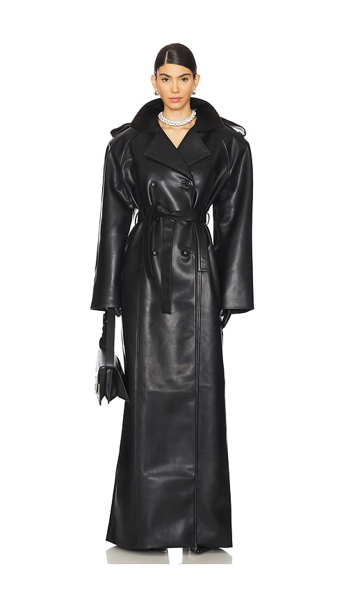 Shop Lado Bokuchava La Nuit Trench Coat In 블랙