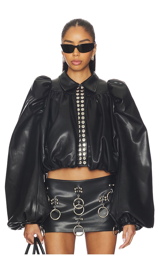 LADO BOKUCHAVA Mushroom Jacket in Black