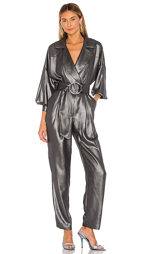 L'Academie The Domitille Jumpsuit in Silver | REVOLVE