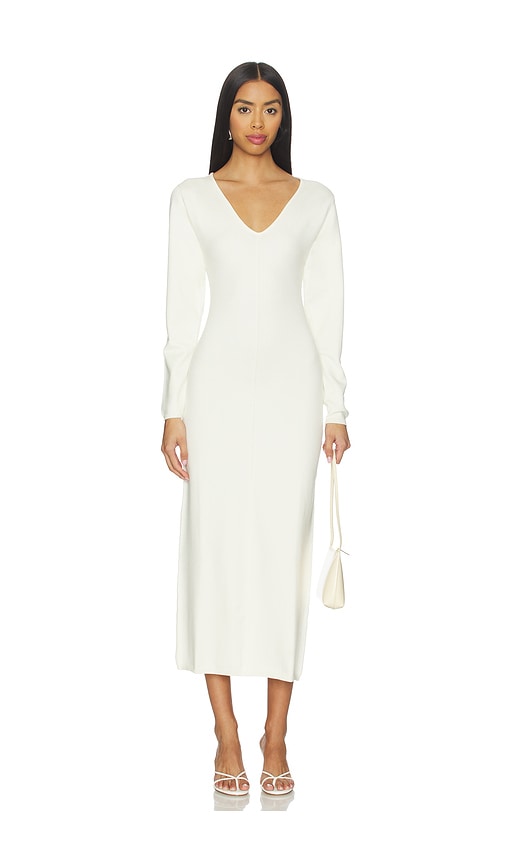 L'academie By Marianna Yaslin Midi Dress In White
