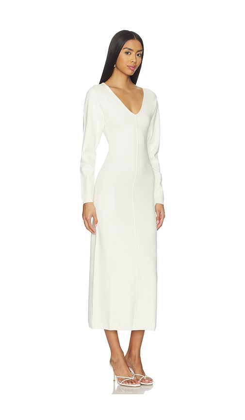 L'academie By Marianna Yaslin Midi Dress In White