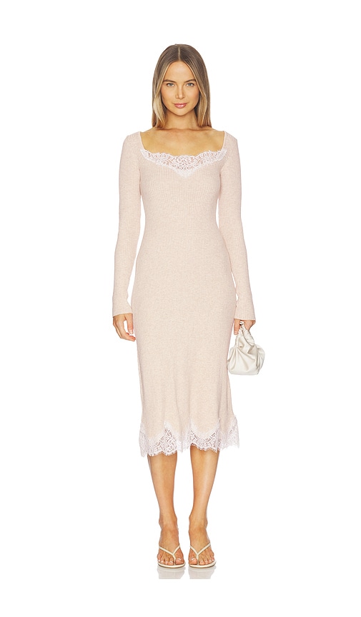 L'Academie Ariadne Knit Lace Detail Dress