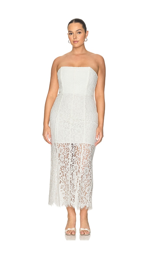 tobi white bodycon dress Midi Dress sleeveless