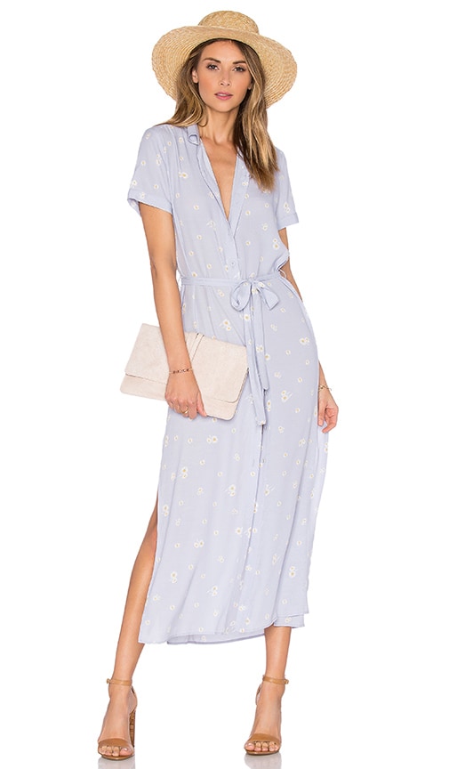 L'Academie The Maxi Shirt Dress in Daisy | REVOLVE