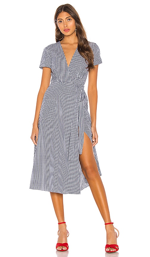 L'Academie Tuscy Dress in Noir Gingham | REVOLVE