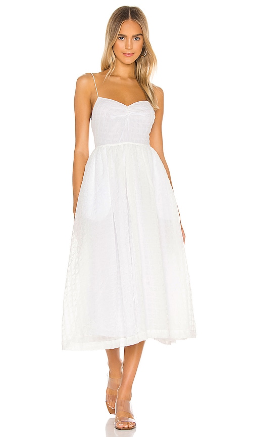 revolve white midi dress