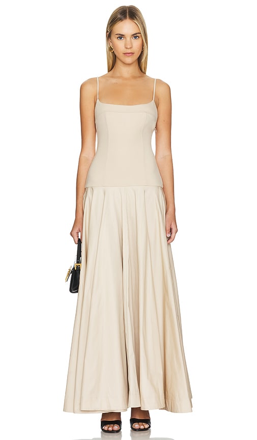 by Marianna Laure Maxi Dress in Light Beige
