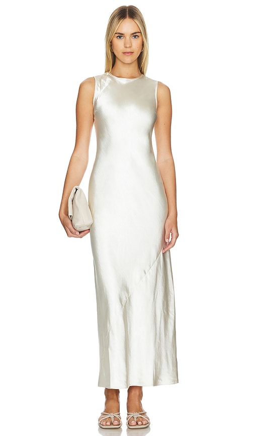 Shop L'academie By Marianna Etienne Maxi Dress In Ivory