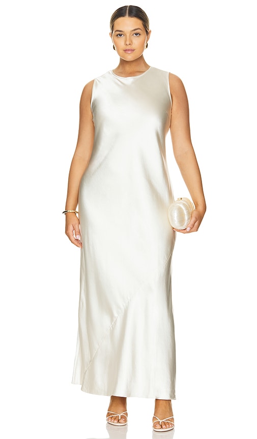 Shop L'academie By Marianna Etienne Maxi Dress In Ivory