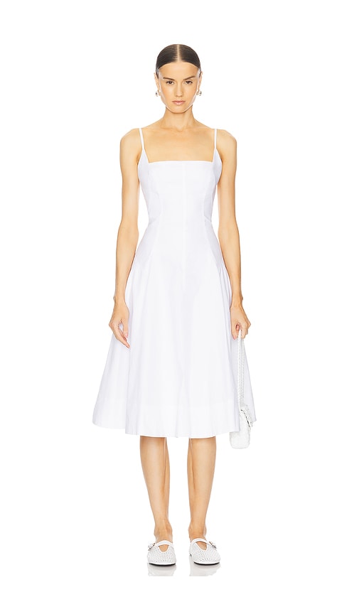 Shop L'academie By Marianna Aymeline Midi Dress In White