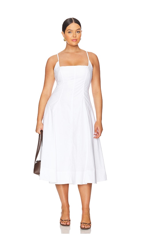 Shop L'academie By Marianna Aymeline Midi Dress In White